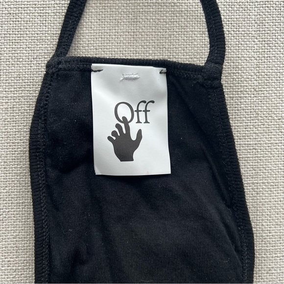 OFF-WHITE Black New Logo Mask - Picture 6 of 7